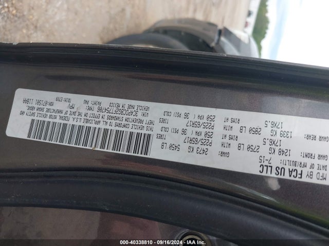 Dodge Journey Sxt 2015 3C4PDCBG2FT754706 Image 9