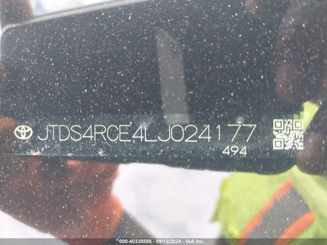 Toyota COROLLA SE 2020 JTDS4RCE4LJ024177 Image 9