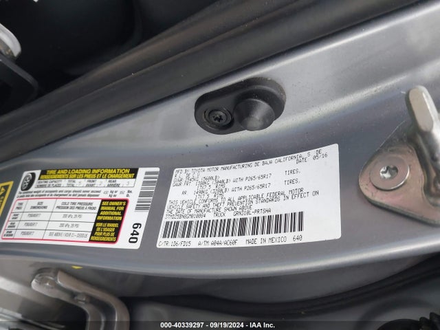 3TMDZ5BN8GM010084 Toyota Tacoma Trd Sport