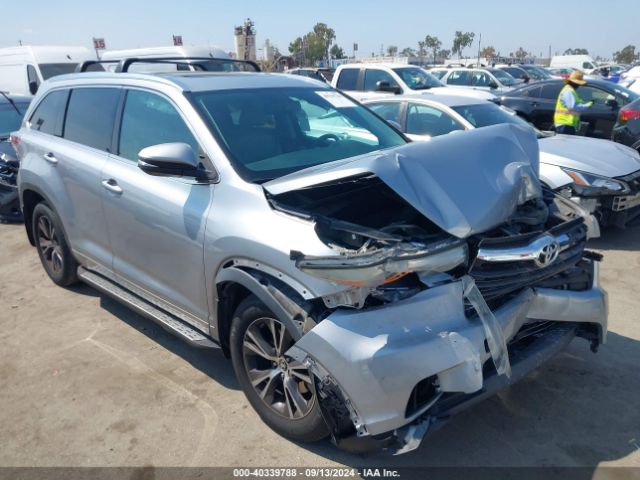 5TDKKRFH5GS160709 Toyota Highlander Xle V6