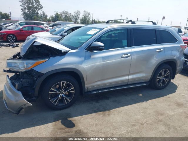 5TDKKRFH5GS160709 Toyota Highlander Xle V6