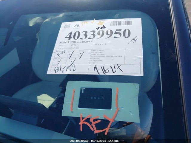 2020 TESLA MODEL 3 5YJ3E1EB5LF801835 Photo 10