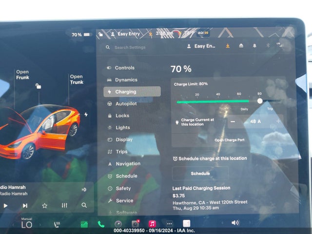 Tesla Model 3 Long Range Dual Motor All-wheel Drive 2020 5YJ3E1EB5LF801835 Image 18