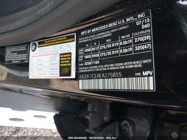 4JGDF7CE8EA275855 Mercedes-Benz Gl 450 4matic