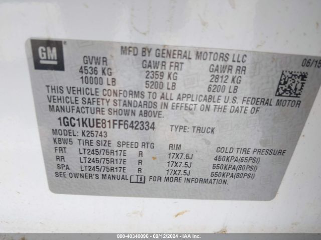 1GC1KUE81FF642334 Chevrolet Silverado 2500hd Wt