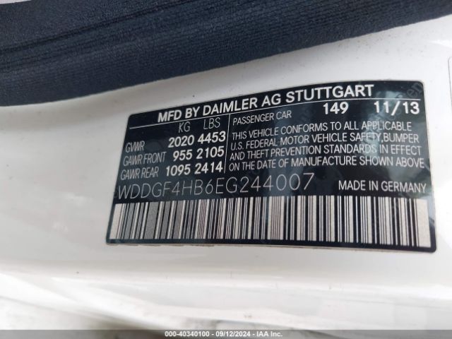 WDDGF4HB6EG244007 Mercedes-Benz C 250 Luxury/sport