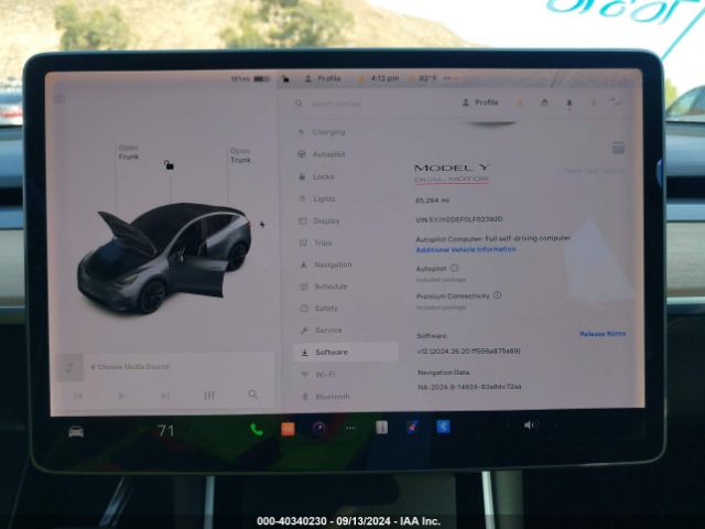 5YJYGDEF0LF023920 Tesla Model Y Long Range Dual Motor All-wheel Drive/performance Dual Motor All-wheel Drive