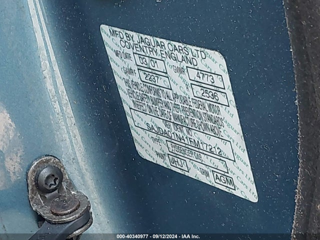 2001 JAGUAR S-TYPE SAJDA01N41FM17212 Photo 8