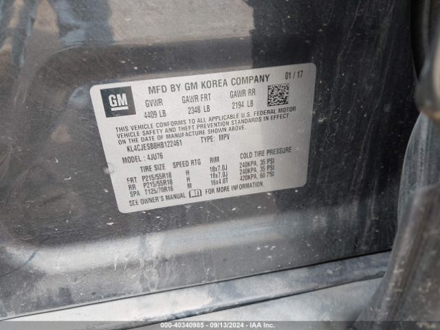 KL4CJESB8HB122461 Buick Encore Preferred