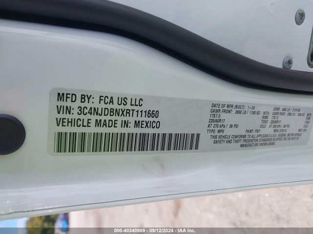 Jeep Compass Latitude 4x4 2024 3C4NJDBNXRT111660 Image 9
