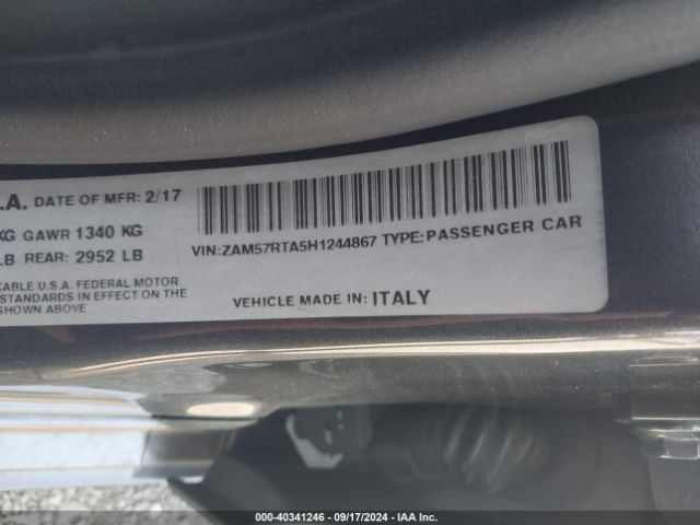 ZAM57RTA5H1244867 Maserati Ghibli S Q4