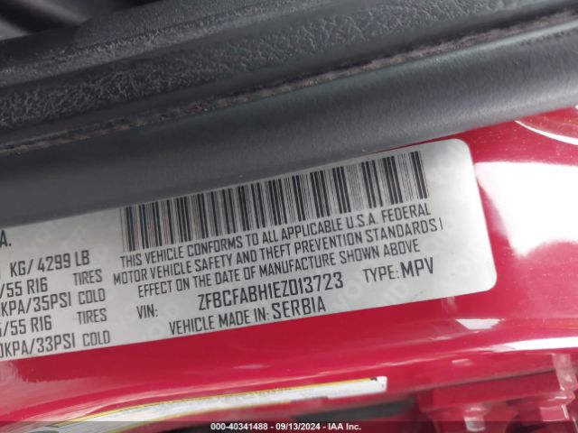 ZFBCFABH1EZ013723 Fiat 500l Easy