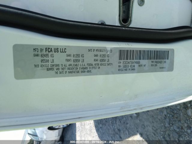 2C3CDXKT5KH749669 Dodge Charger Police Awd