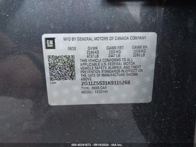 2G11Z5S31K9115268 Chevrolet IMPALA LT
