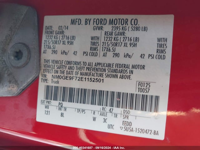 Ford Transit Connect Xlt 2014 NM0GE9F72E1152501 Image 9