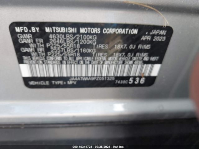 2023 MITSUBISHI ECLIPSE CROSS JA4ATWAA9PZ051325 Photo 8