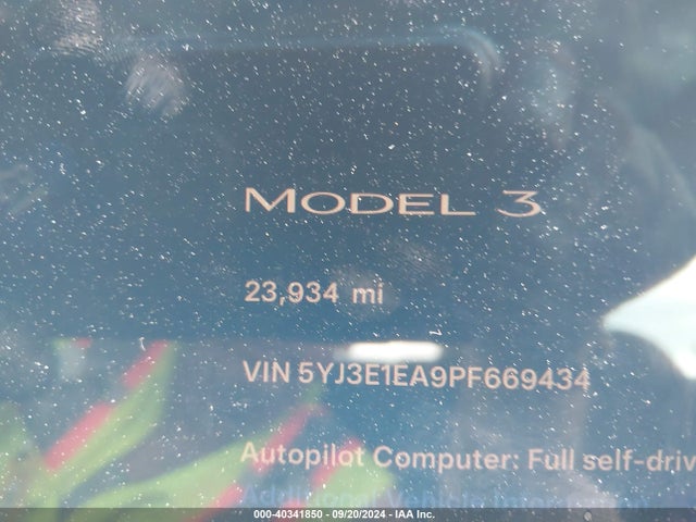 2023 TESLA MODEL 3 5YJ3E1EA9PF669434 Photo 6