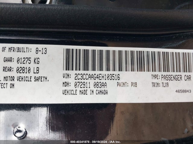 2C3CCAAG4EH103516 Chrysler 300