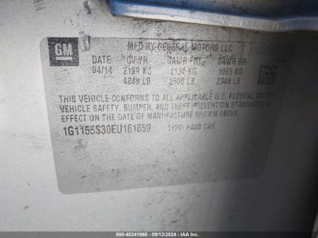 1G1155S30EU161659 Chevrolet IMPALA 2LZ