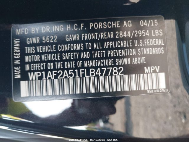WP1AF2A51FLB47782 Porsche Macan Turbo