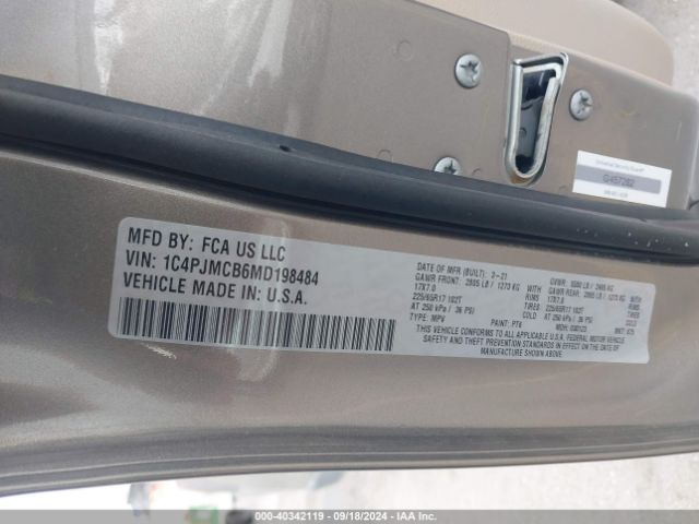 1C4PJMCB6MD198484 Jeep Cherokee Latitude 4x4