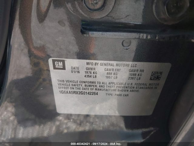 1G6AA5RX2G0142264 Cadillac Ats Standard