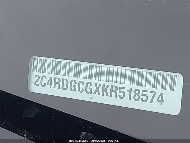 Dodge Grand Caravan Sxt 2019 2C4RDGCGXKR518574 Image 9