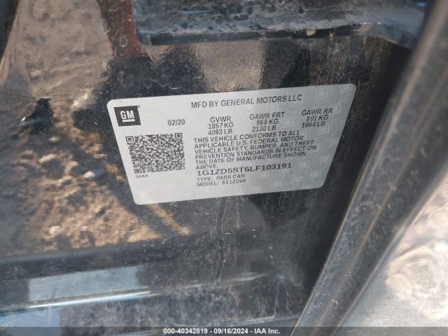1G1ZD5ST6LF103191 Chevrolet Malibu Fwd Lt