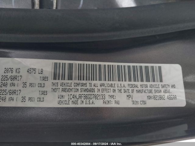 1C4NJRFB6GD702133 Jeep Patriot Latitude
