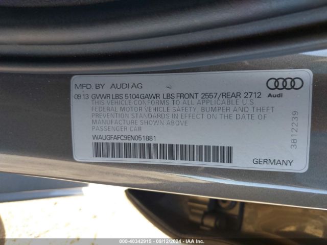 WAUGFAFC9EN051881 Audi A6 2.0t Premium