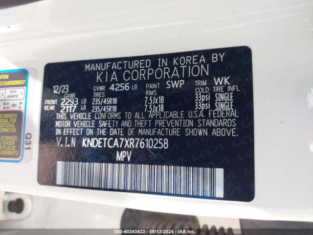 KNDETCA7XR7610258 KIA Seltos Sx Turbo