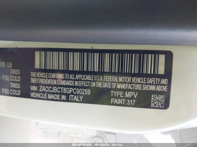 ZACCJBCT8GPC90259 Jeep Renegade Trailhawk