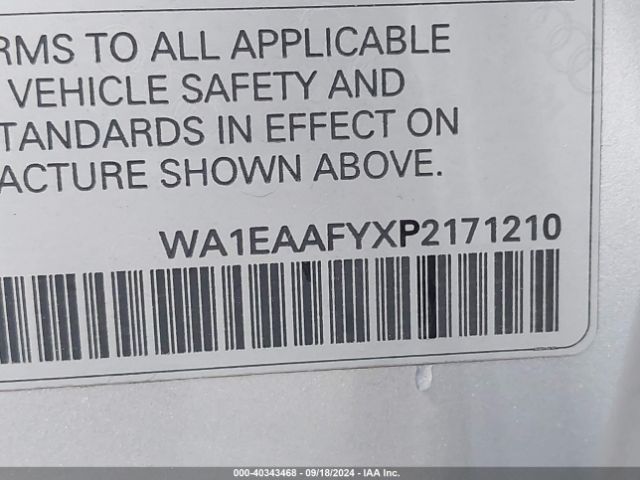 WA1EAAFYXP2171210 Audi Q5 Premium Plus 45 Tfsi S Line Quattro