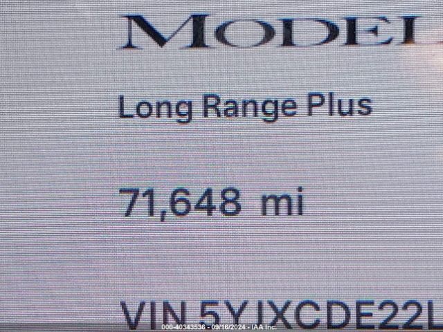 5YJXCDE22LF262681 Tesla Model X Long Range Dual Motor All-wheel Drive/long Range Plus Dual Motor All-wheel Drive