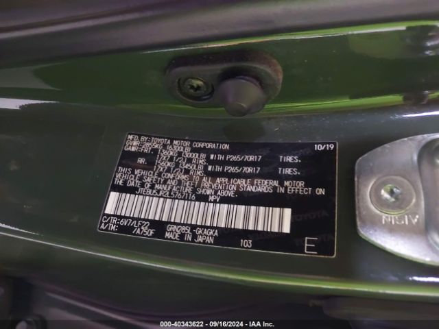 JTEBU5JR2L5767116 Toyota 4runner Trd Pro
