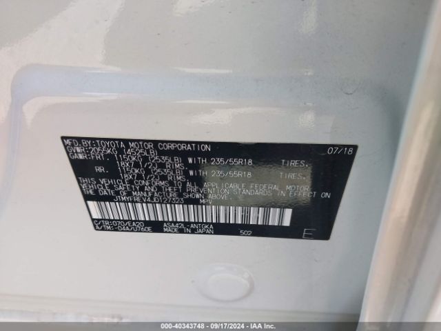 JTMYFREV4JD127323 Toyota Rav4 Limited