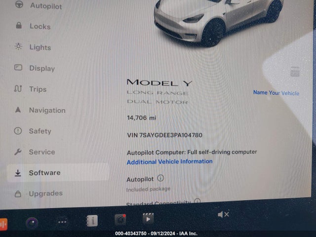 2023 TESLA MODEL Y 7SAYGDEE3PA104780 Photo 6