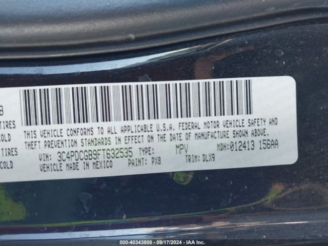 3C4PDCGB9FT632535 Dodge Journey Crossroad