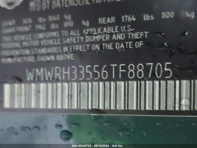 2006 MINI COOPER S WMWRH33556TF88705 Photo 8