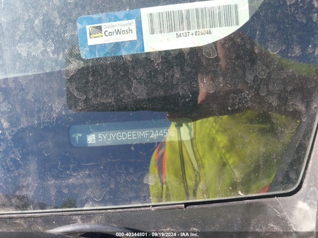 2021 TESLA MODEL Y 5YJYGDEE1MF244516 Photo 8