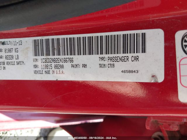 1C3CDZAB2EN166766 Dodge AVENGER SE