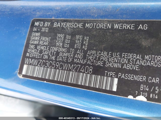 2012 MINI COOPER COUNTRYMAN WMWZC3C59CWM27408 Photo 8