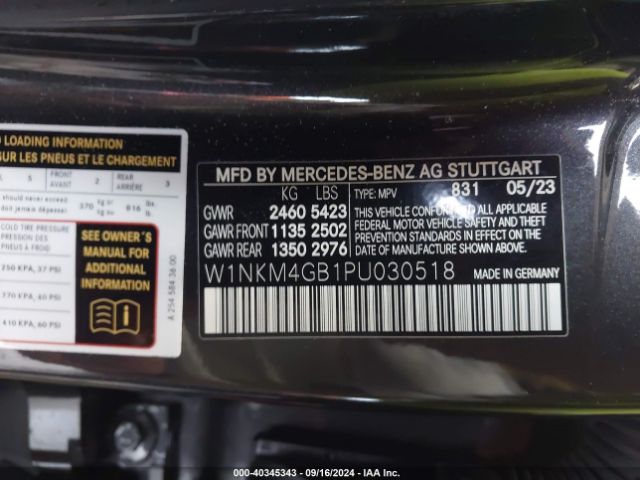 W1NKM4GB1PU030518 Mercedes-Benz Glc 300 Suv