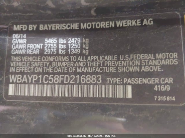 WBAYP1C58FD216883 BMW 650i Xdrive