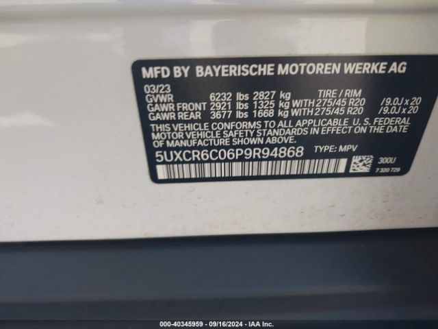 5UXCR6C06P9R94868 BMW X5 Xdrive40i