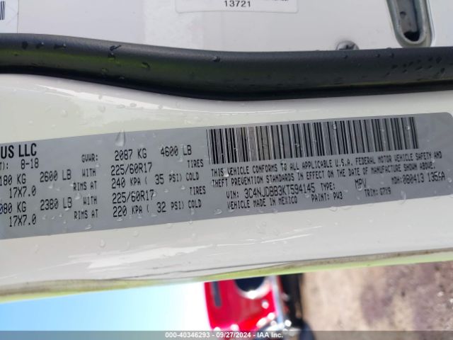 3C4NJDBB3KT594145 Jeep Compass Latitude 4x4