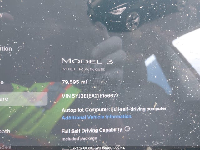 2018 TESLA MODEL 3 5YJ3E1EA2JF156677 Photo 6