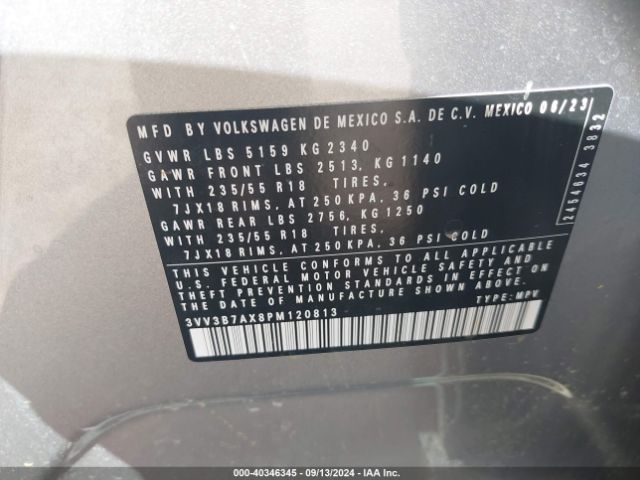 3VV3B7AX8PM120813 Volkswagen Tiguan 2.0t Se