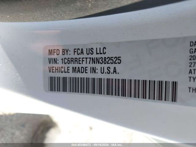 1C6RREFT7NN382525 RAM 1500 Lone Star  4x2 5'7 Box