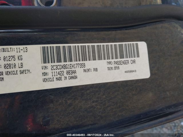 2C3CDXBG1EH177359 Dodge Charger Se